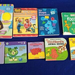 Foot Book, Clifford's Peekaboo, Animal, Find Scout's Toy! Dora's School Day! X 9